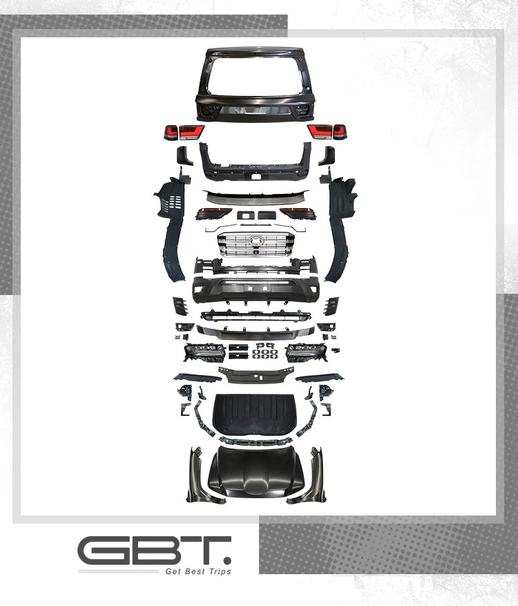 Gbt Land Cruiser 200 Body Kit External Upgrade Headlights Bumper Parts for Toyota LC200 to LC300 1: 1 Conversion Kits